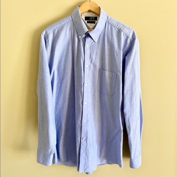 👔 Simons Blue Textured Dress Shirt - Picture 2 of 2
